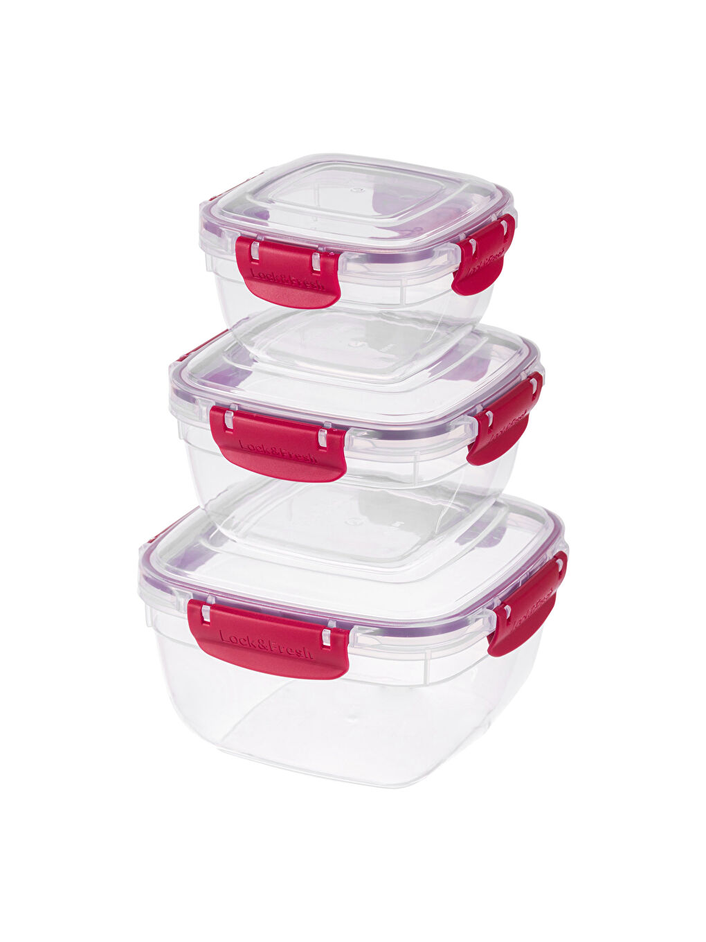 Kırmızı Saklama Kabı Seti 3'lü-5