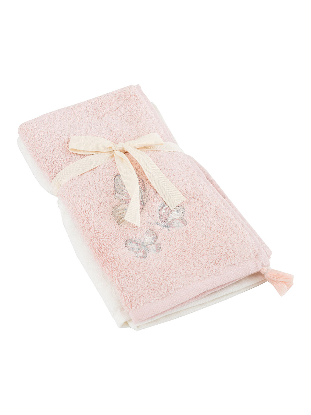 Serviette d'invité brodée 2 pcs 30x50 cm-4