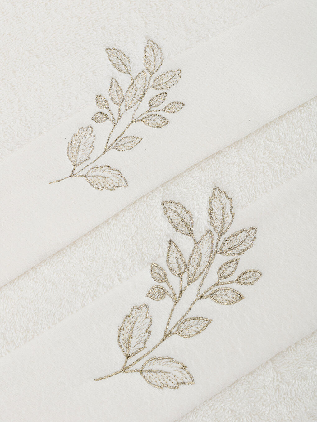 Cotton Embroidered Towel Set 2 Pack-3