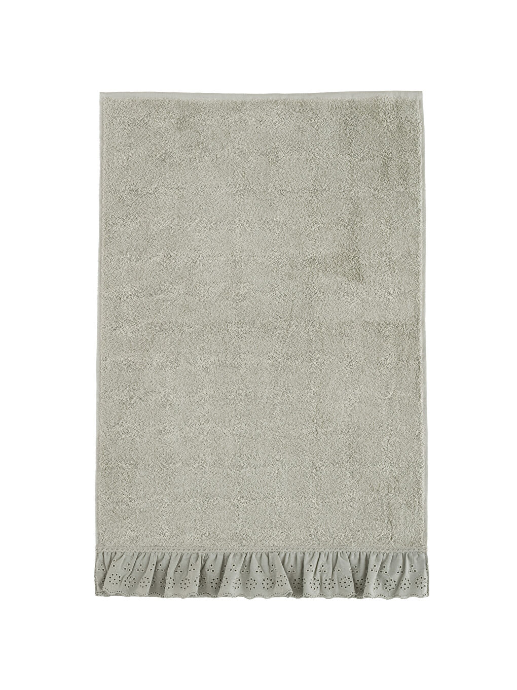 Yeşil Püsküllü Yüz Havlusu 50x80 cm-5