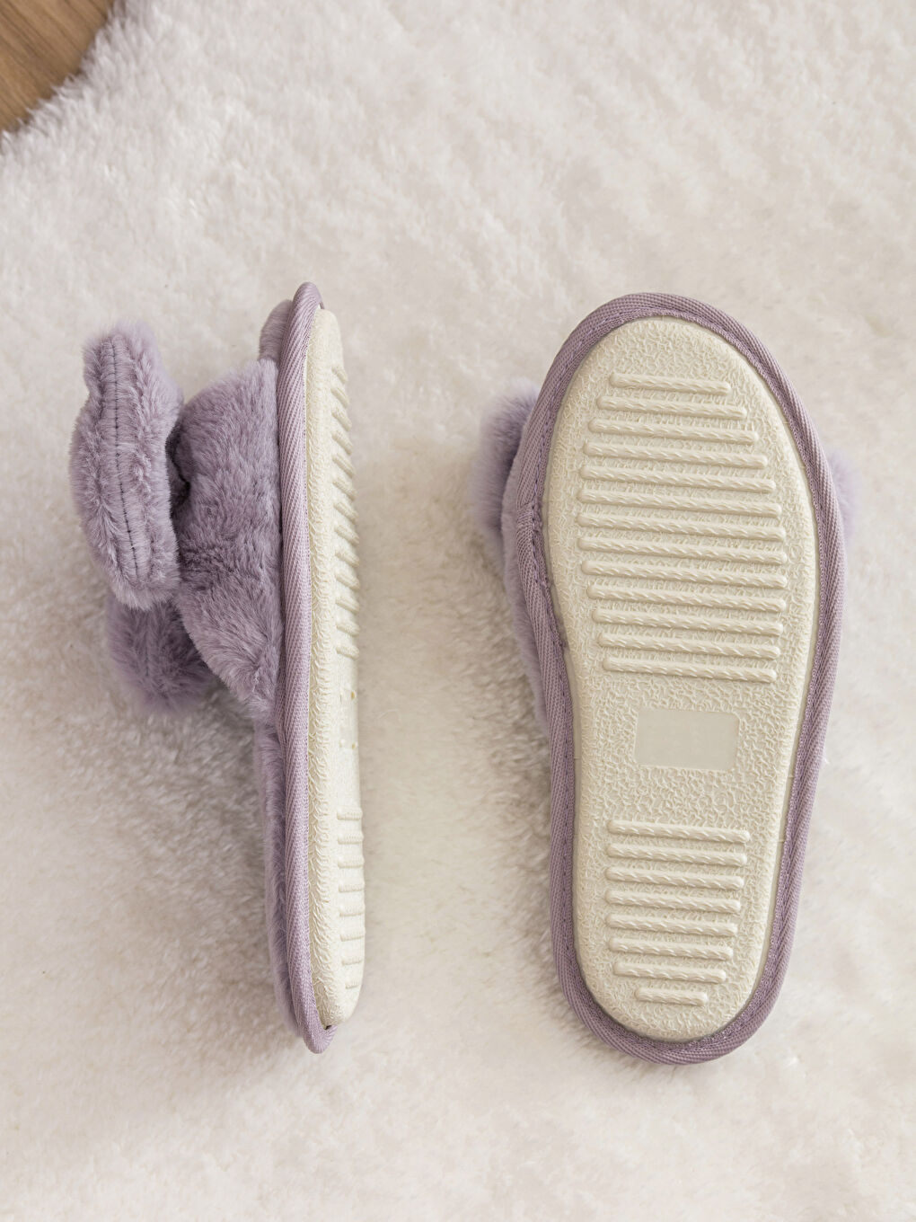 Bow Detailed Women's Home Slippers-3
