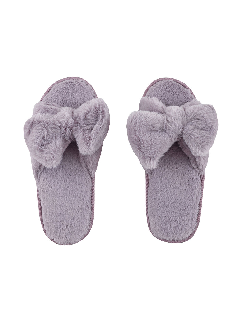Bow Detailed Women's Home Slippers-5