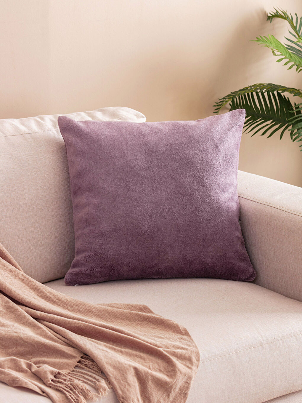 LCW HOME Plain Cushion Case 45x45 cm -W3GB10Z8-JH9