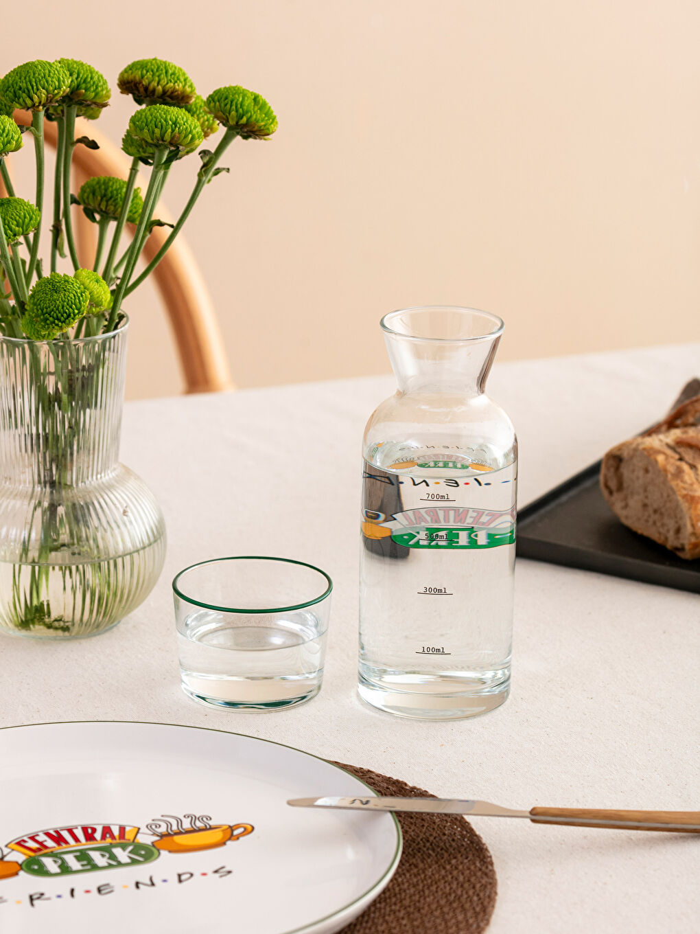 Carafă din Sticlă Imprimată Friends 700 Ml-1