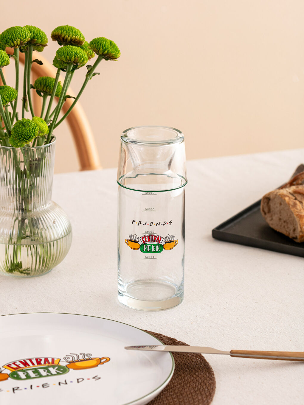 Carafă din Sticlă Imprimată Friends 700 Ml-3