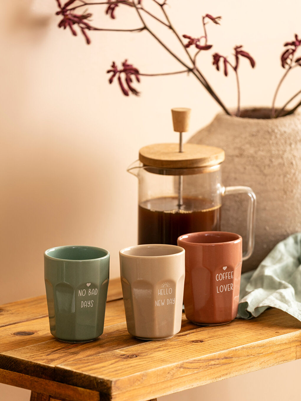 طقم أكواب سيراميك ٣ قطع ٢٢٥ مل-1