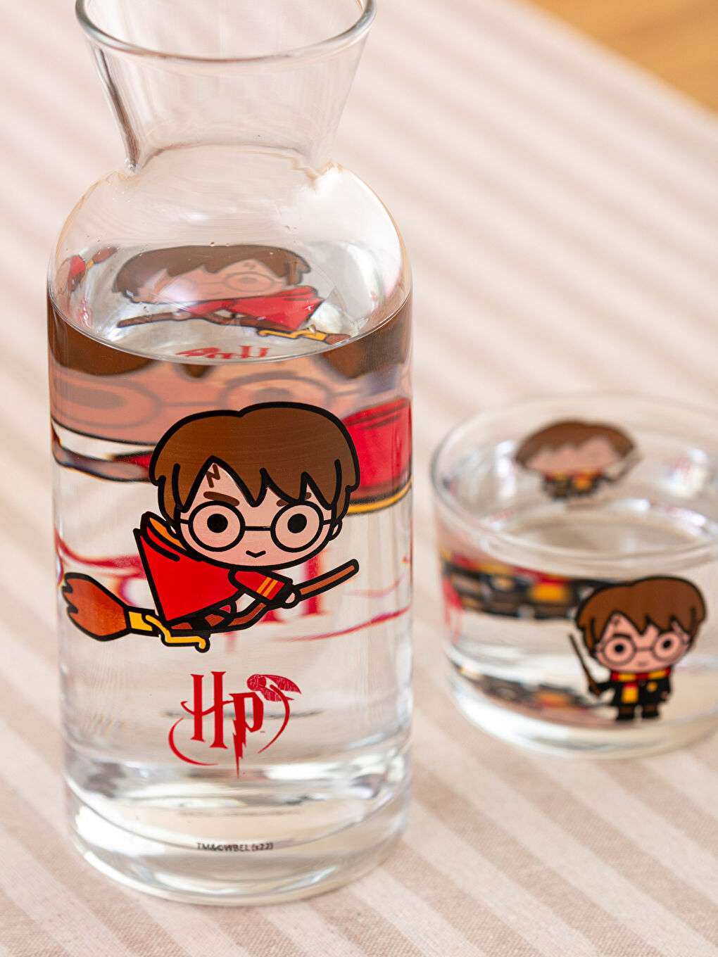 Carafă din Sticlă Imprimată Harry Potter cu Capac 700 Ml-3