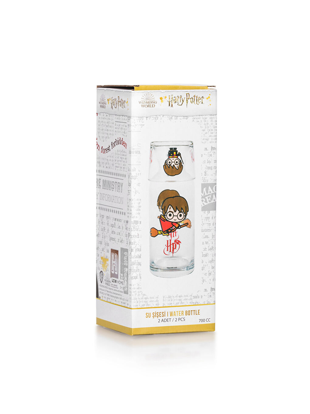 Carafă din Sticlă Imprimată Harry Potter cu Capac 700 Ml-4