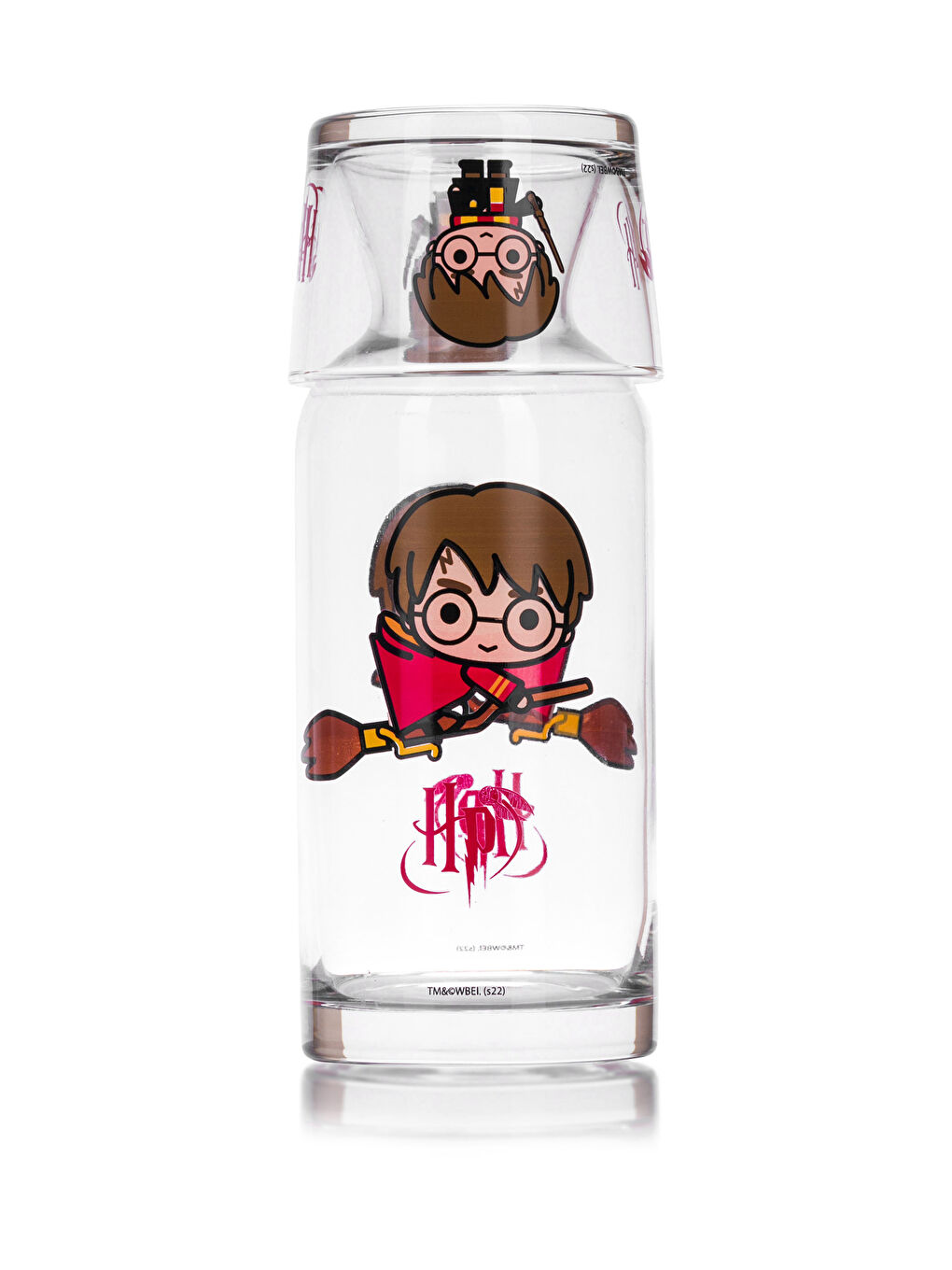 Carafă din Sticlă Imprimată Harry Potter cu Capac 700 Ml-5