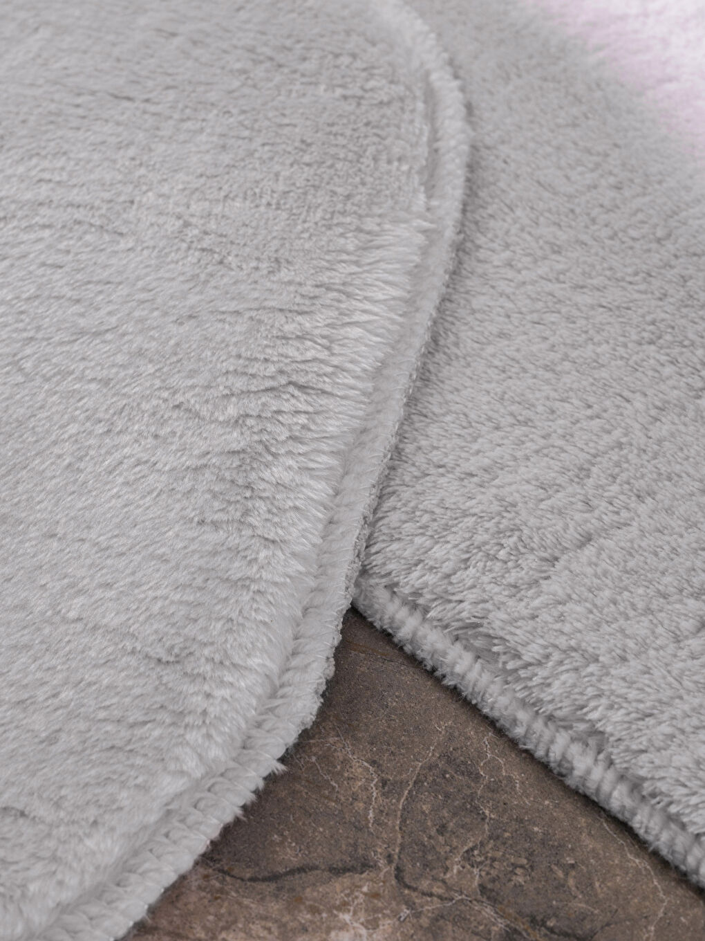 Gri Yumuşak Dokulu Banyo Paspası 2'li-1