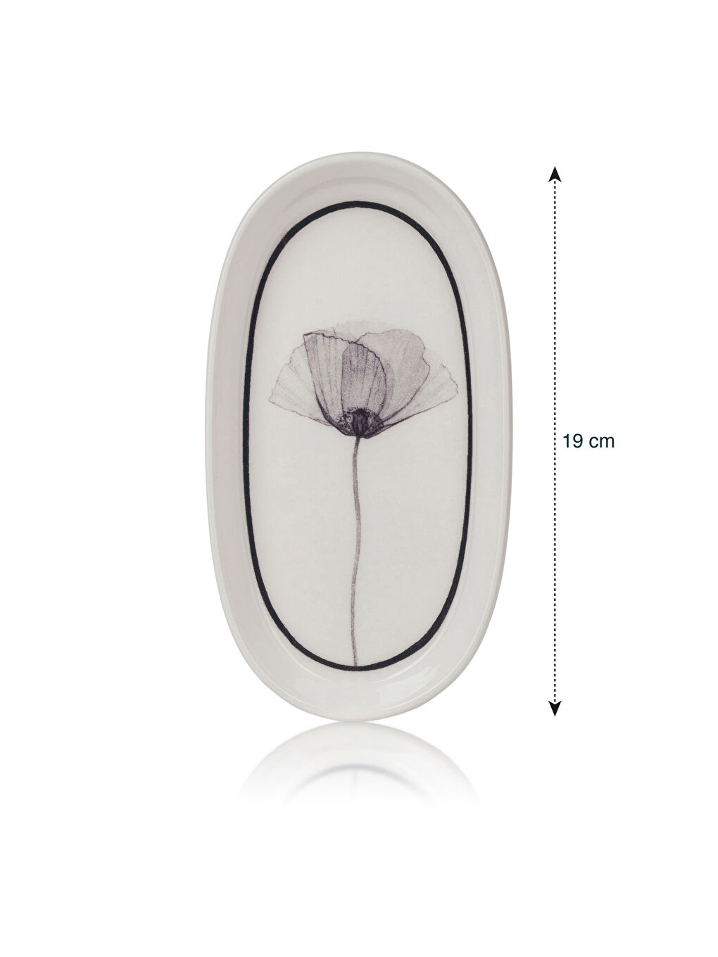 طقم صينية تقديم مطبوعة قطعتين 19 سم-4