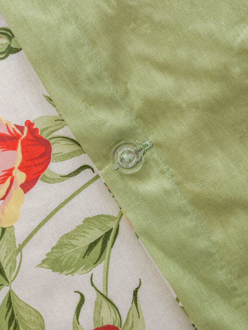 Karışık Çiçek Desenli Çift Kişilik Nevresim Seti-5