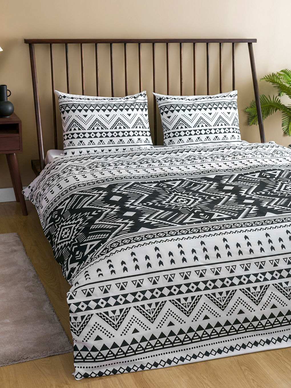 Printed Cotton Double Duvet Cover Set