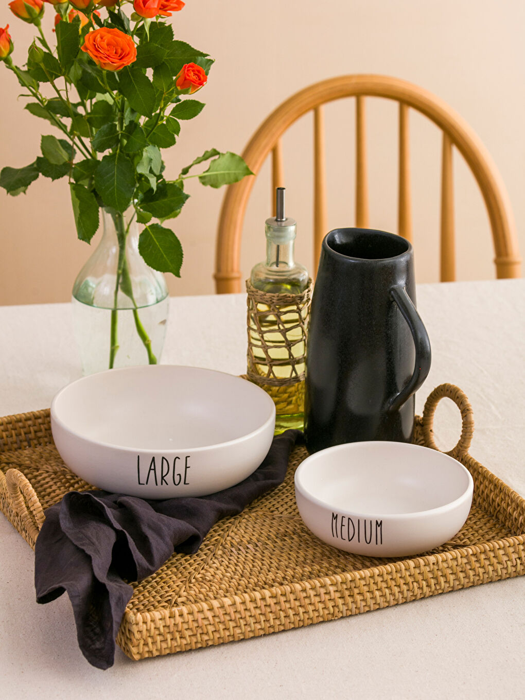 Baskılı Seramik Kase 2'li