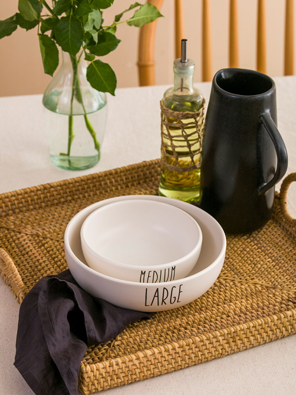 Baskılı Seramik Kase 2'li-1