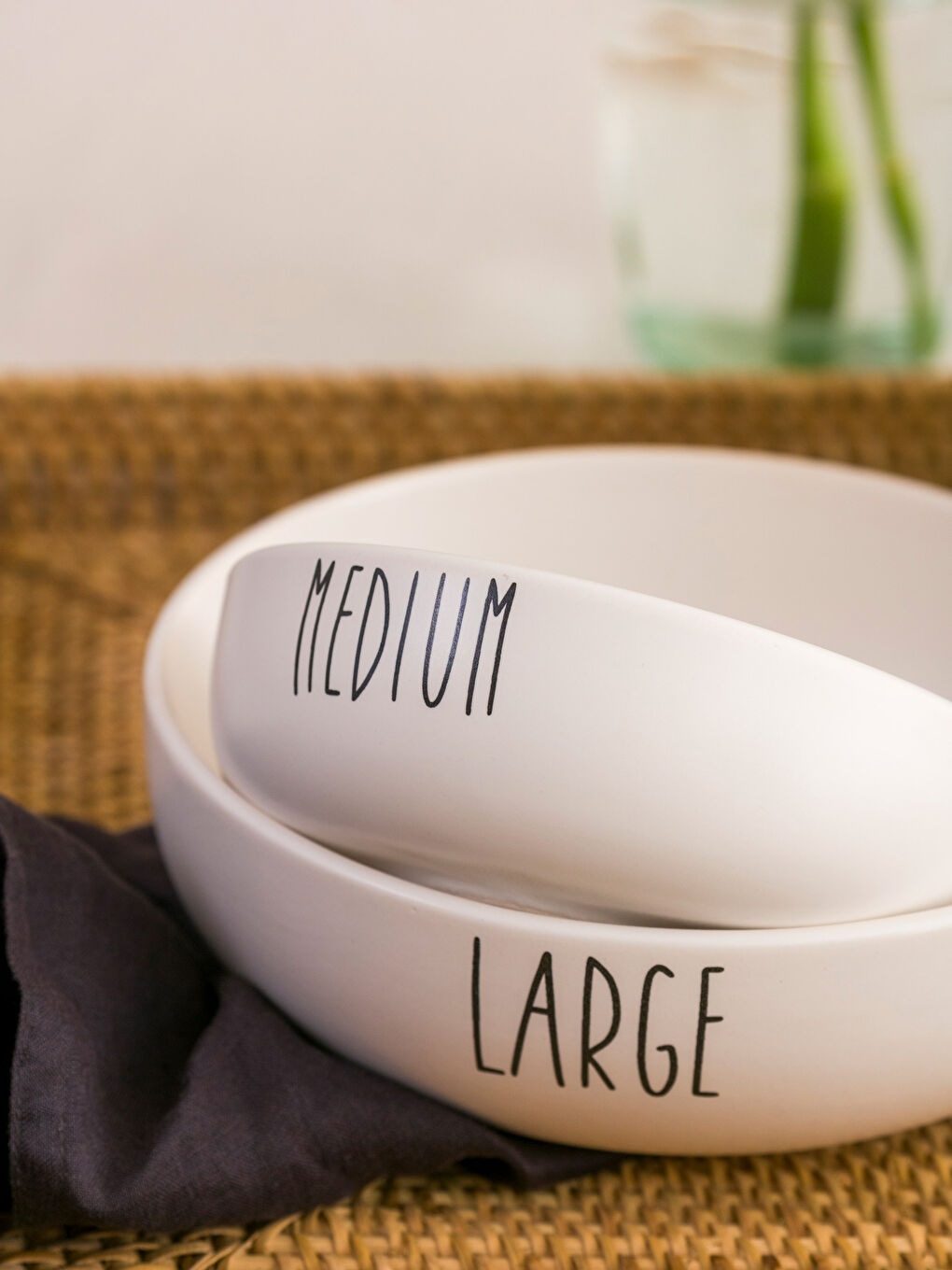 Baskılı Seramik Kase 2'li-2