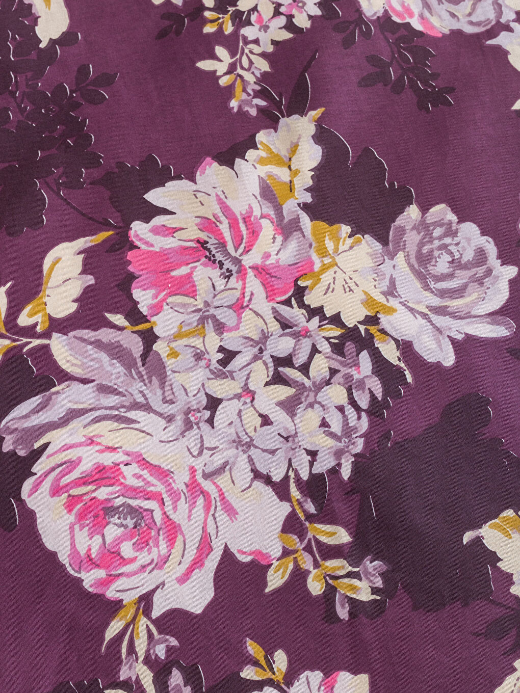 Karışık Çiçek Desenli Çift Kişilik Nevresim Seti-4