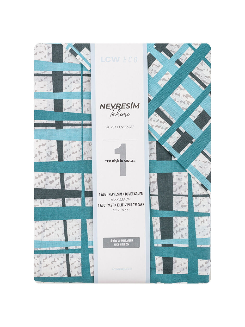 Karışık Desenli Tek Kişilik Nevresim Seti-6