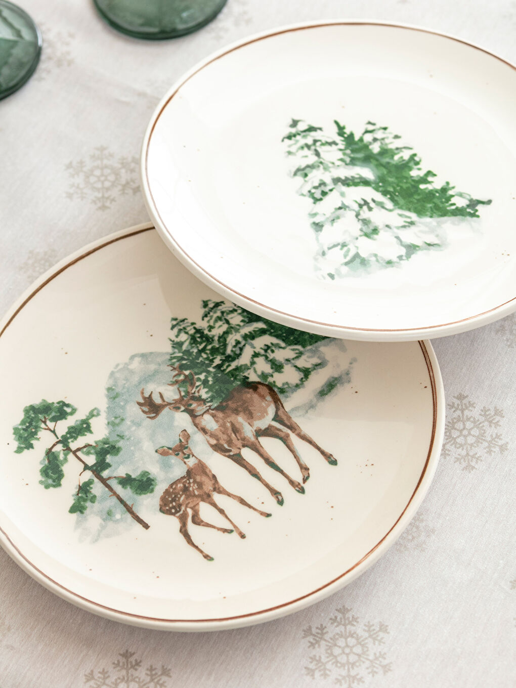 Printed Ceramic Cake Plate 4-pack 19 cm-2