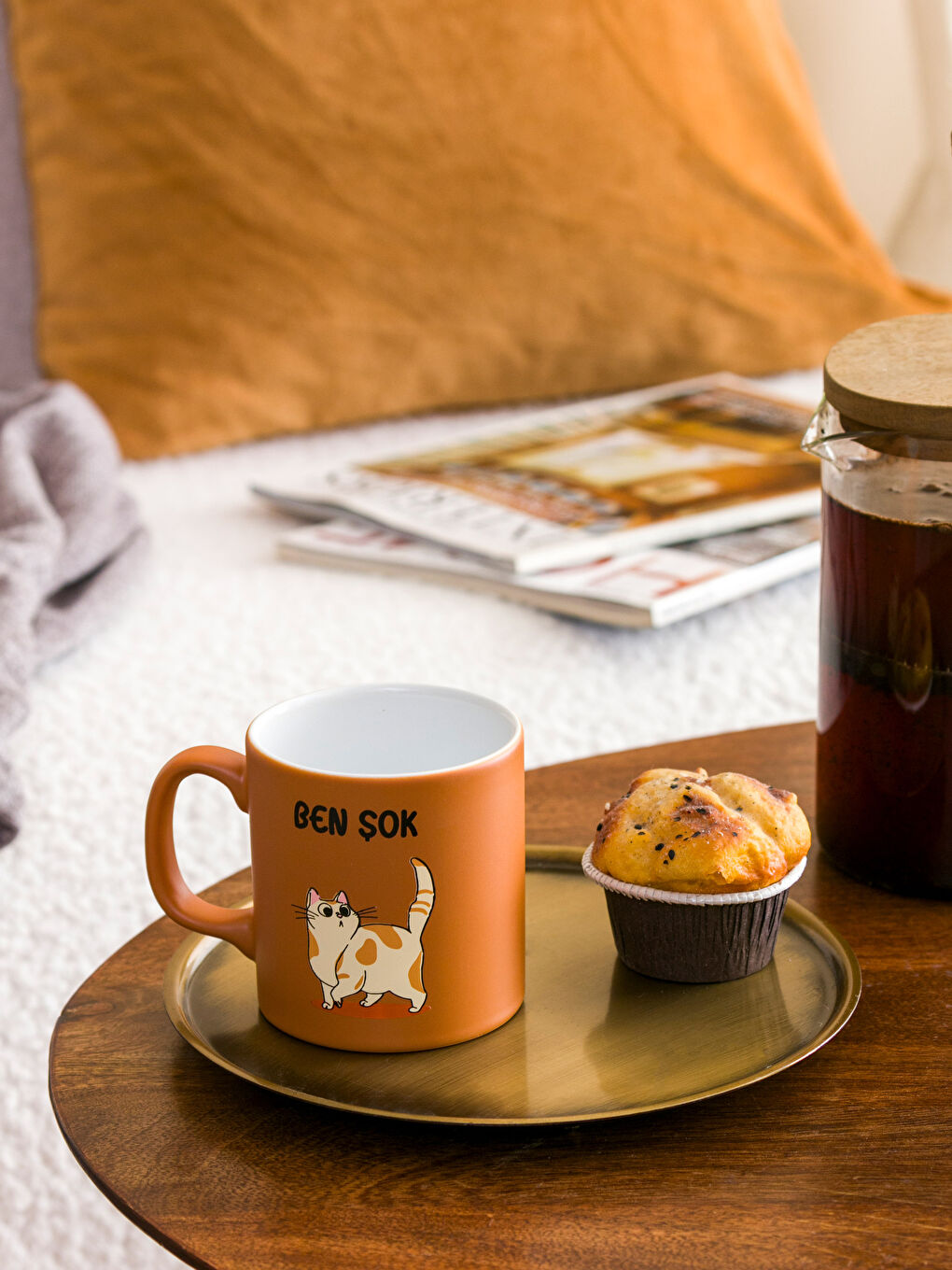 Karışık Kedi Baskılı Seramik Kupa 320 ml