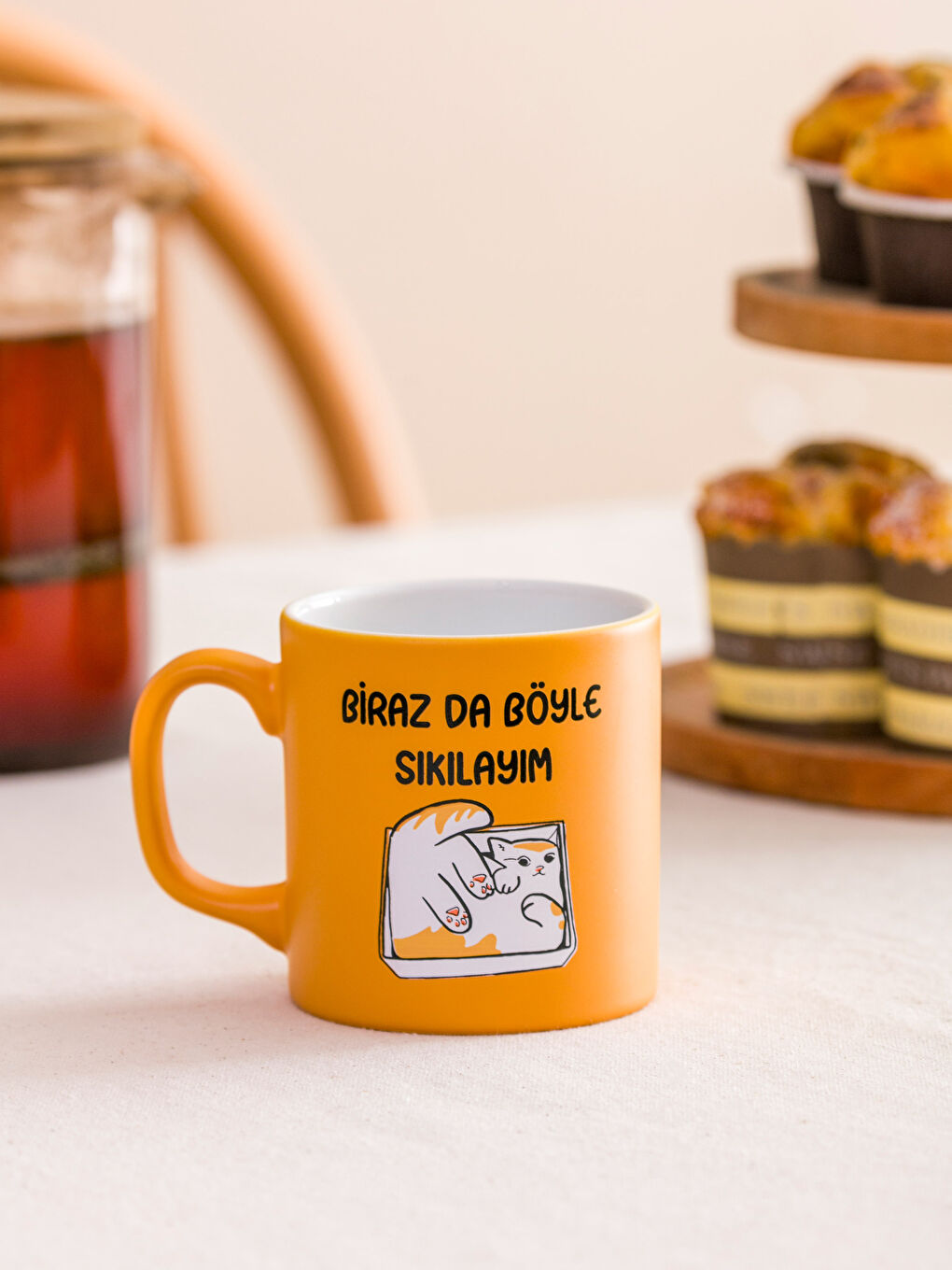 Cat Printed Ceramic Mug 320 ml-1