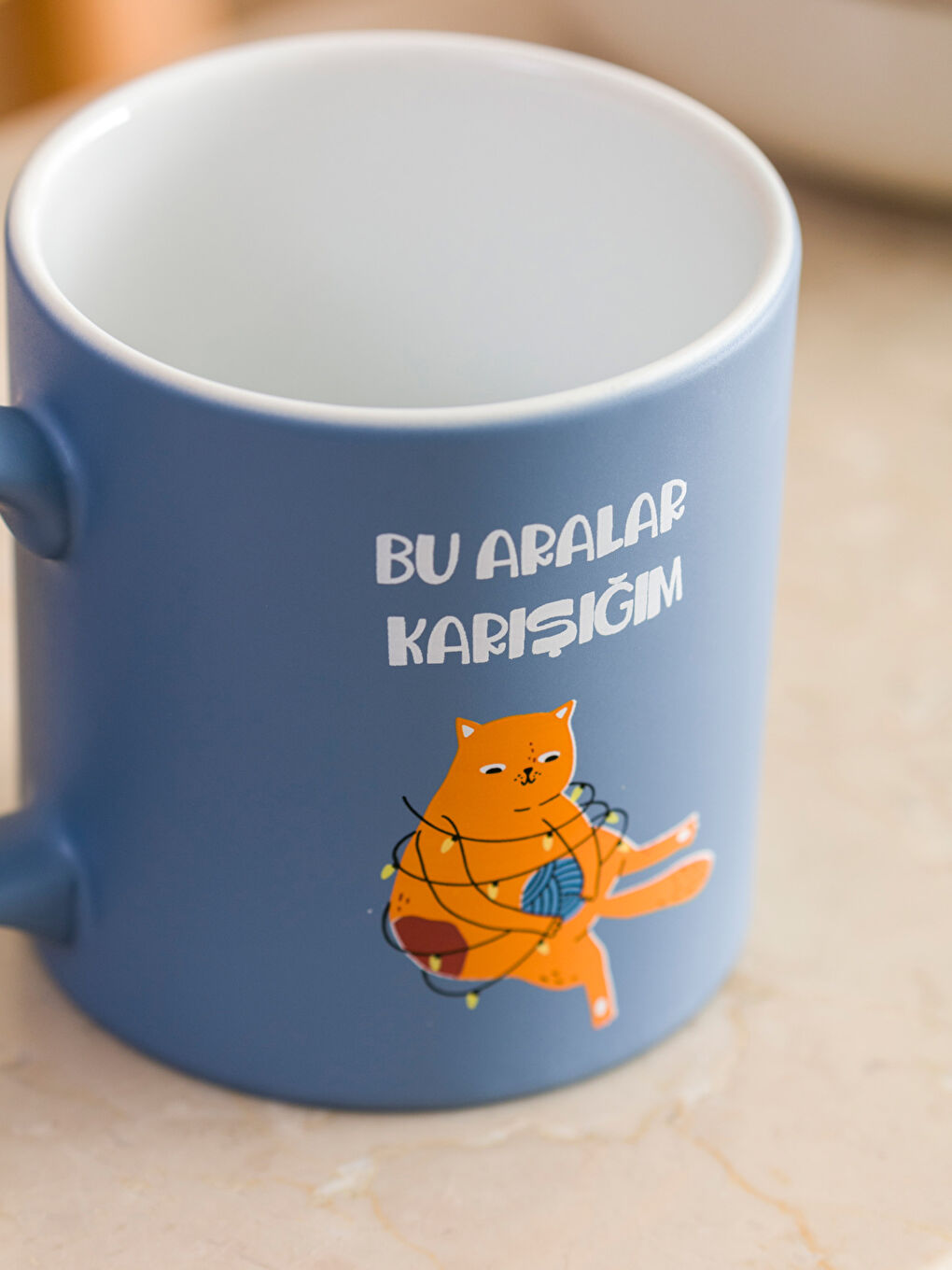 Cat Printed Ceramic Mug 320 ml-2