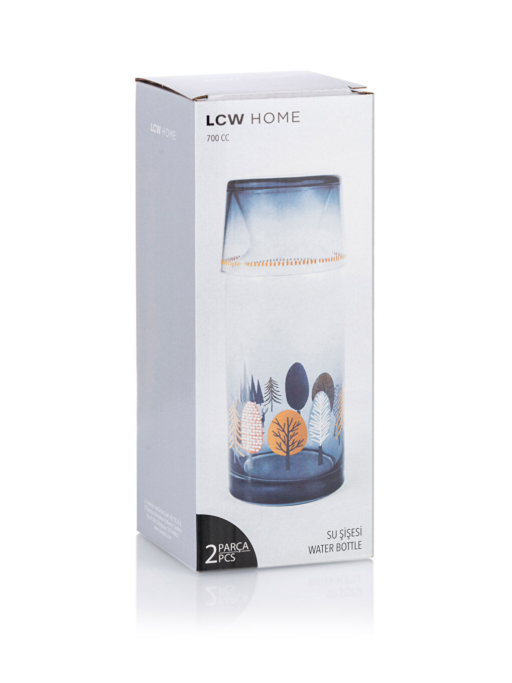 LCW HOME Karışık Baskılı Baskılı Cam Sürahi 700 Ml - 4