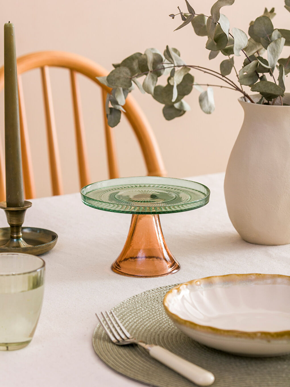 Karışık Ayaklı Cam Sunumluk 16 cm