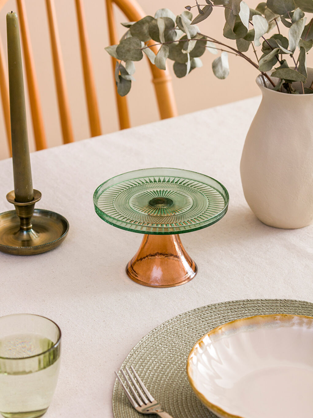 Karışık Ayaklı Cam Sunumluk 16 cm-1