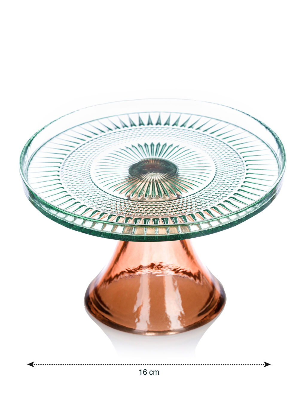 Karışık Ayaklı Cam Sunumluk 16 cm-3