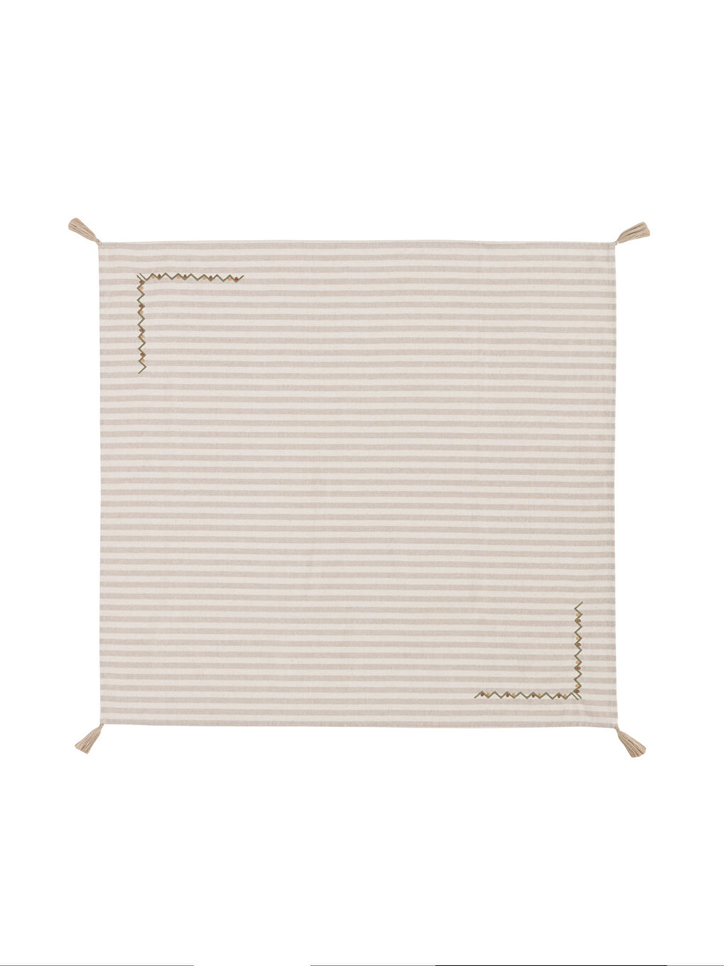 Karışık Çizgili Masa Örtüsü 90x90 cm-3