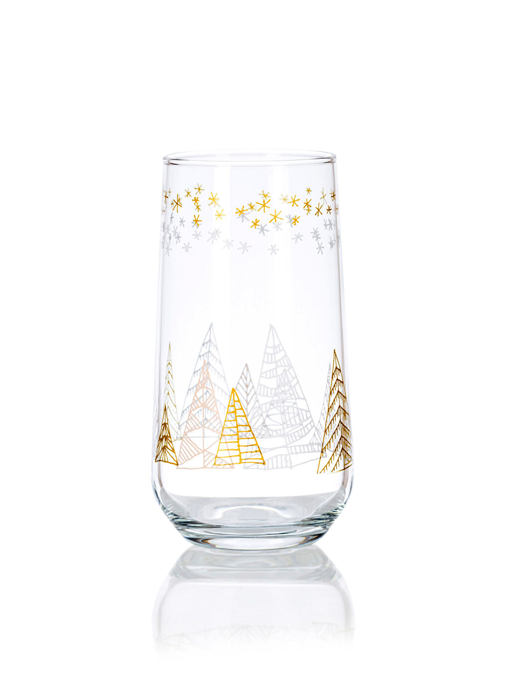 LCW HOME Snowflake Patterned Glass Cup 470 Ml -W3GS06Z8-LUL