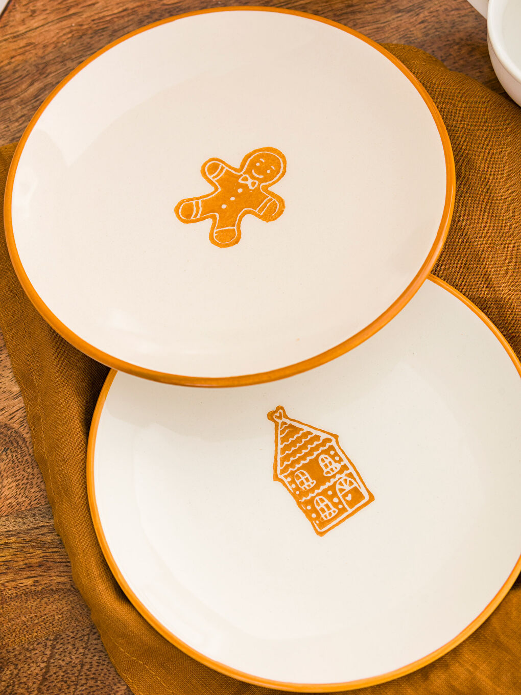 LCW HOME Printed Ceramic Cake Plate 4-pack 16 cm -W3GS18Z8-GQB