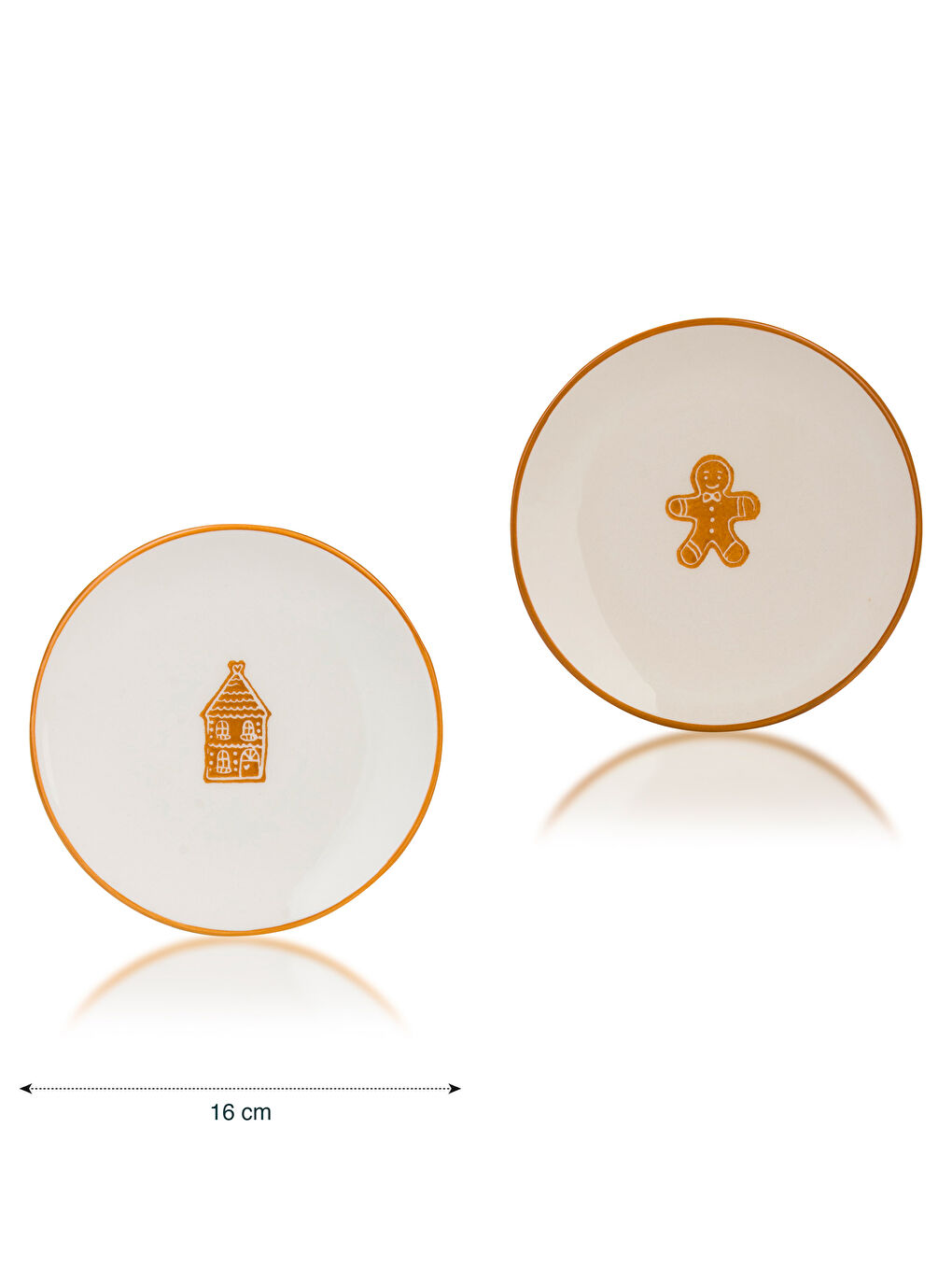 LCW HOME Printed Ceramic Cake Plate 4-pack 16 cm -W3GS18Z8-GQB