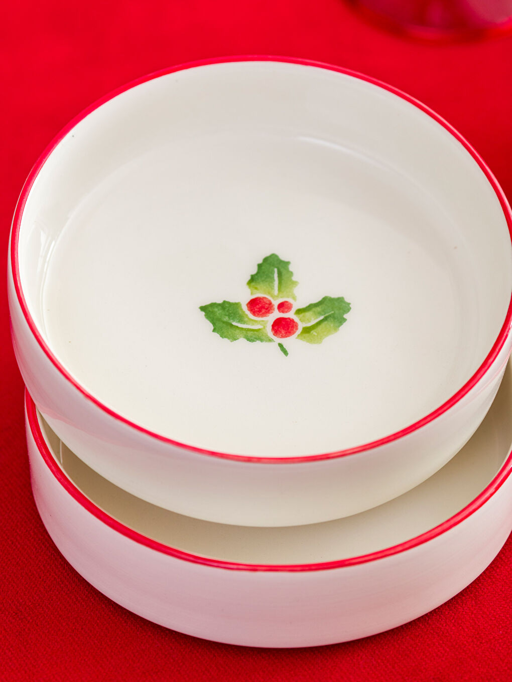 Karışık Baskılı Seramik Kase Seti 4'lü 13 cm-2