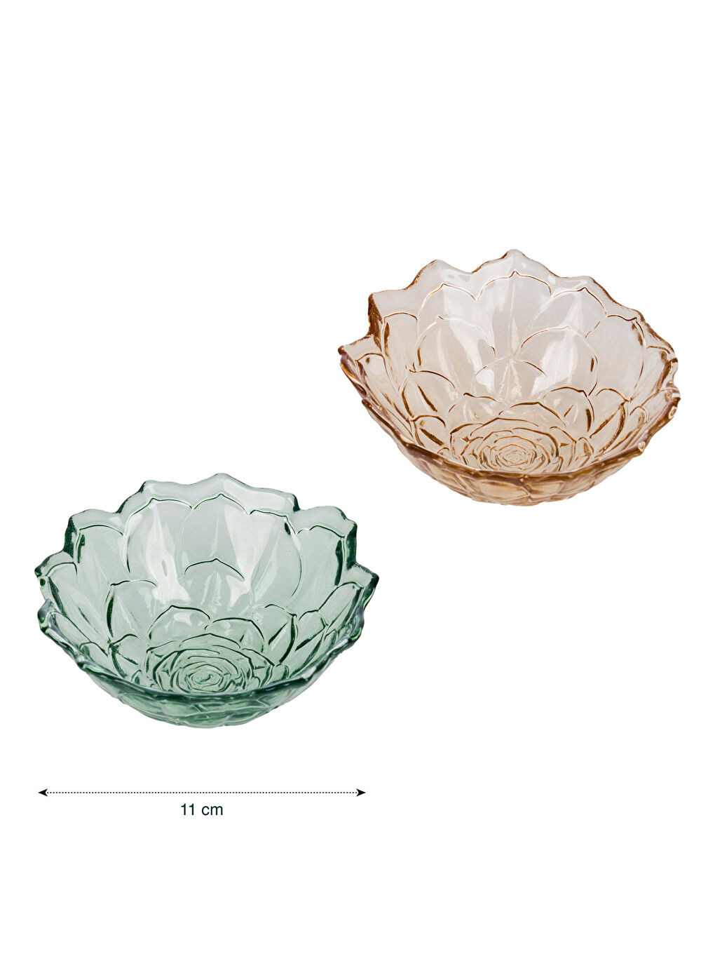 4 Piece Glass Snack Bowl Set-3