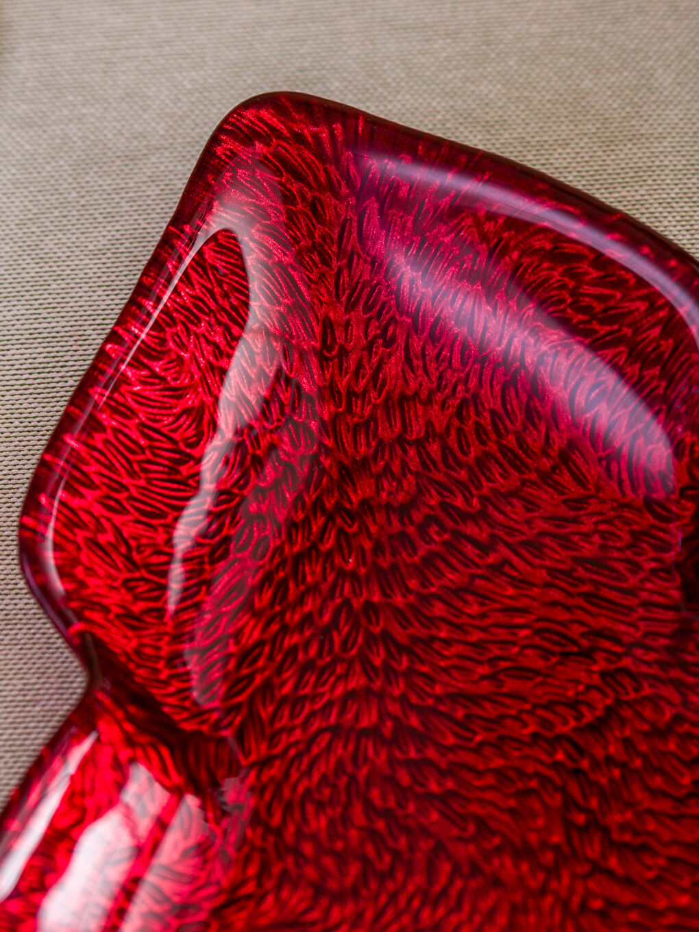 Купа за Ядки от Стъкло с Мотив Борово Дърво 30 см-2