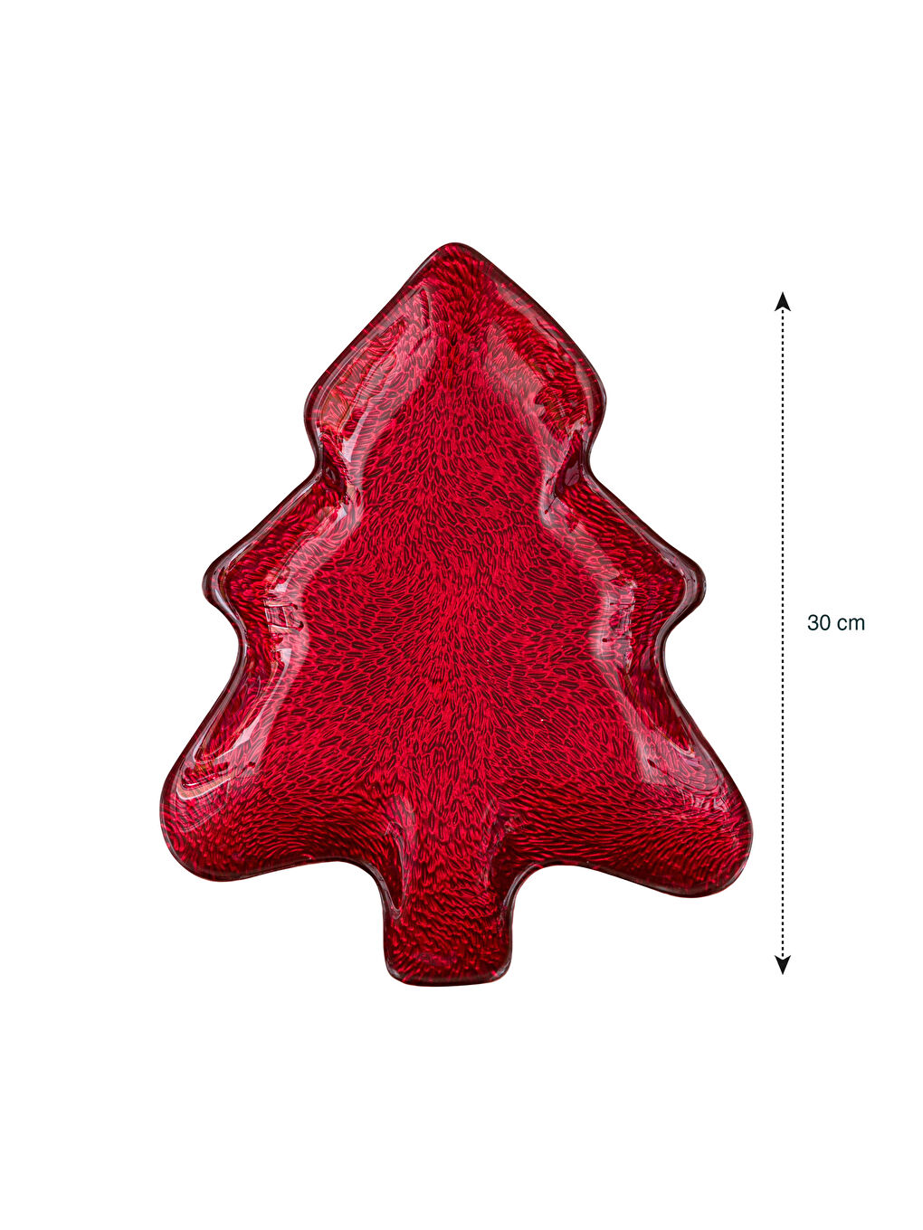 Купа за Ядки от Стъкло с Мотив Борово Дърво 30 см-3