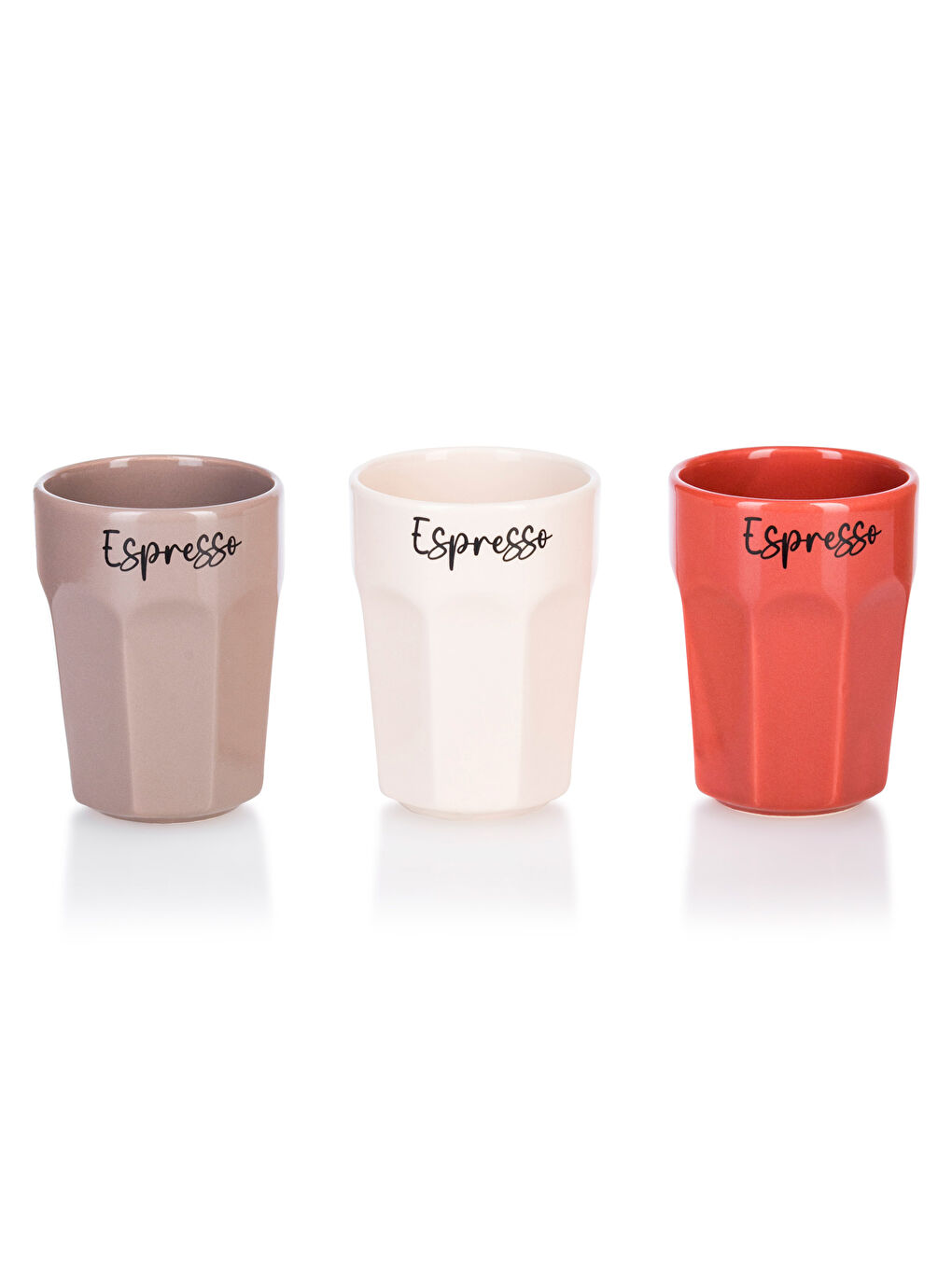 Kahverengi Seramik Bardak Seti 3'lü 280 ml-4