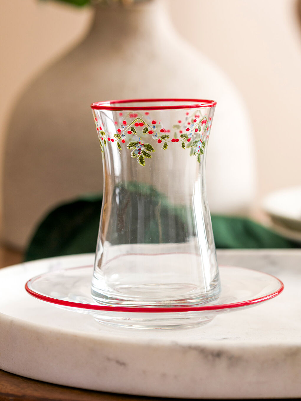 Karışık 6 Kişilik Çay Bardağı Seti 132 ml-3