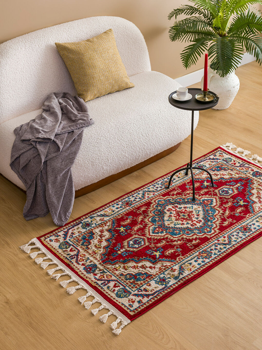 Karışık Etnik Desenli Halı 80x150 cm