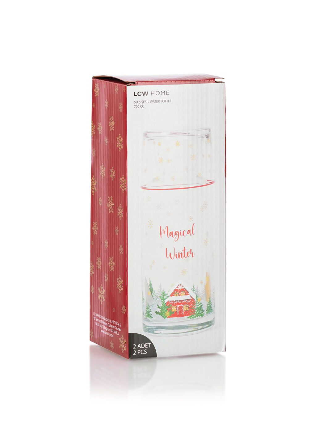 Stakleni bokal sa božićnom tematikom 700 ml-3