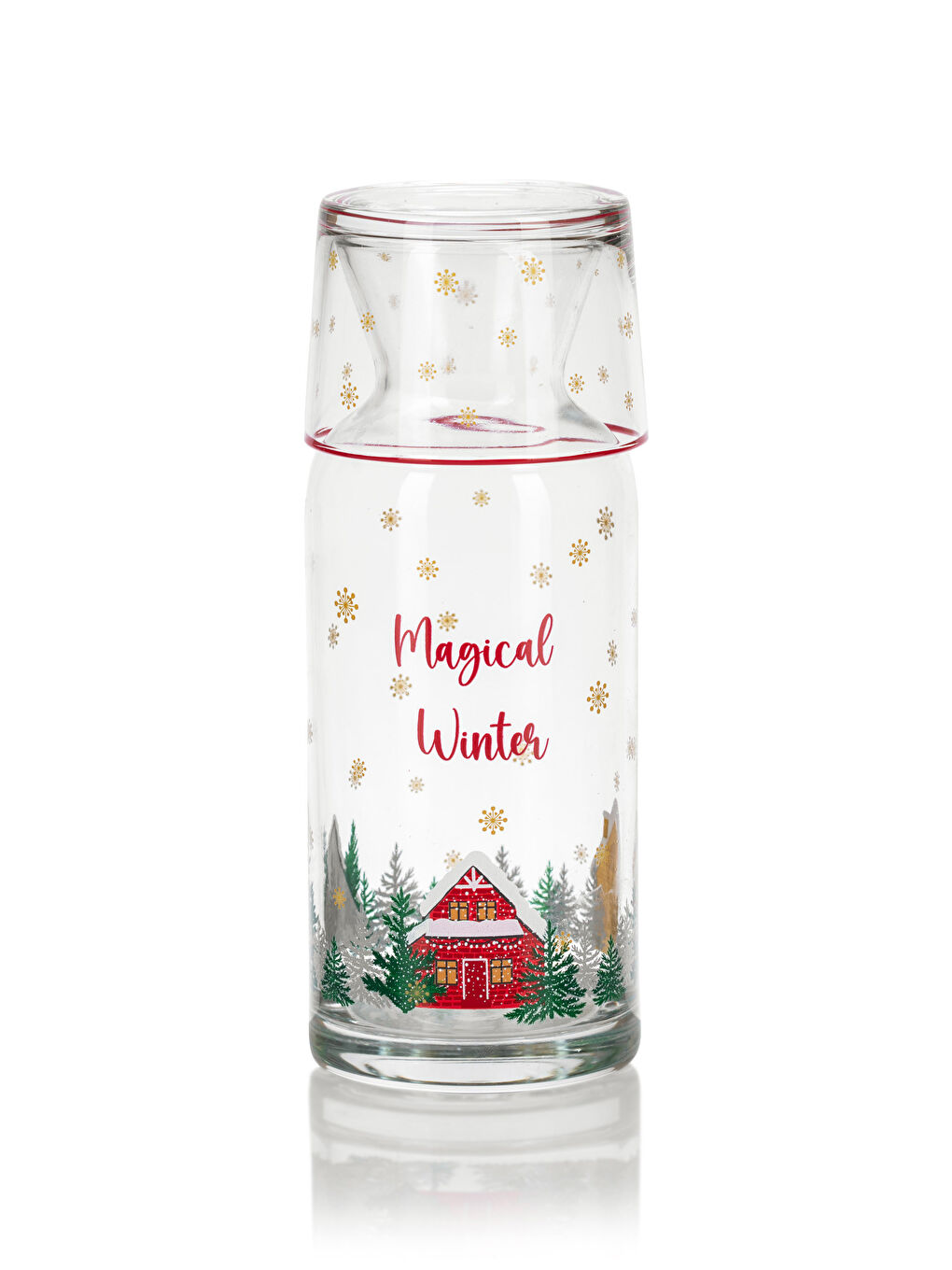 Stakleni bokal sa božićnom tematikom 700 ml-4