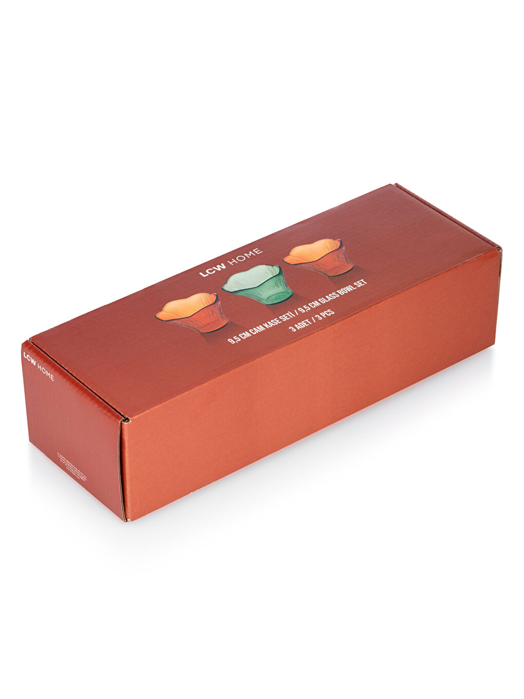 Yeşil Cam Kase Seti 3'lü 9 cm-3