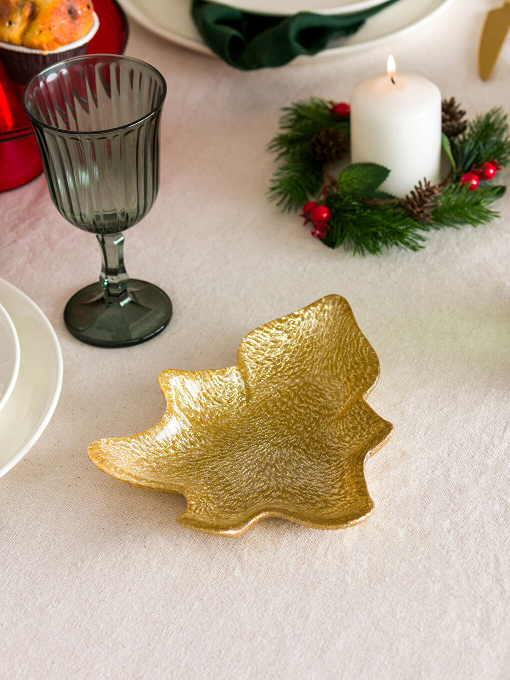 Sarı Yılbaşı Temalı Çerezlik Seti-2