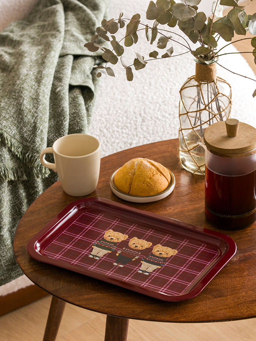 Karışık Ayıcık Baskılı Tepsi 34x22 cm-1