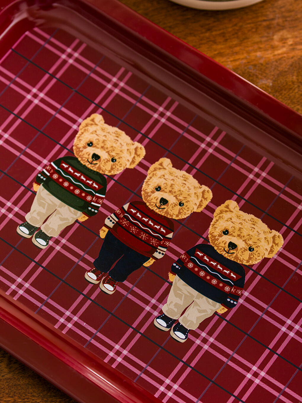 Karışık Ayıcık Baskılı Tepsi 34x22 cm-2