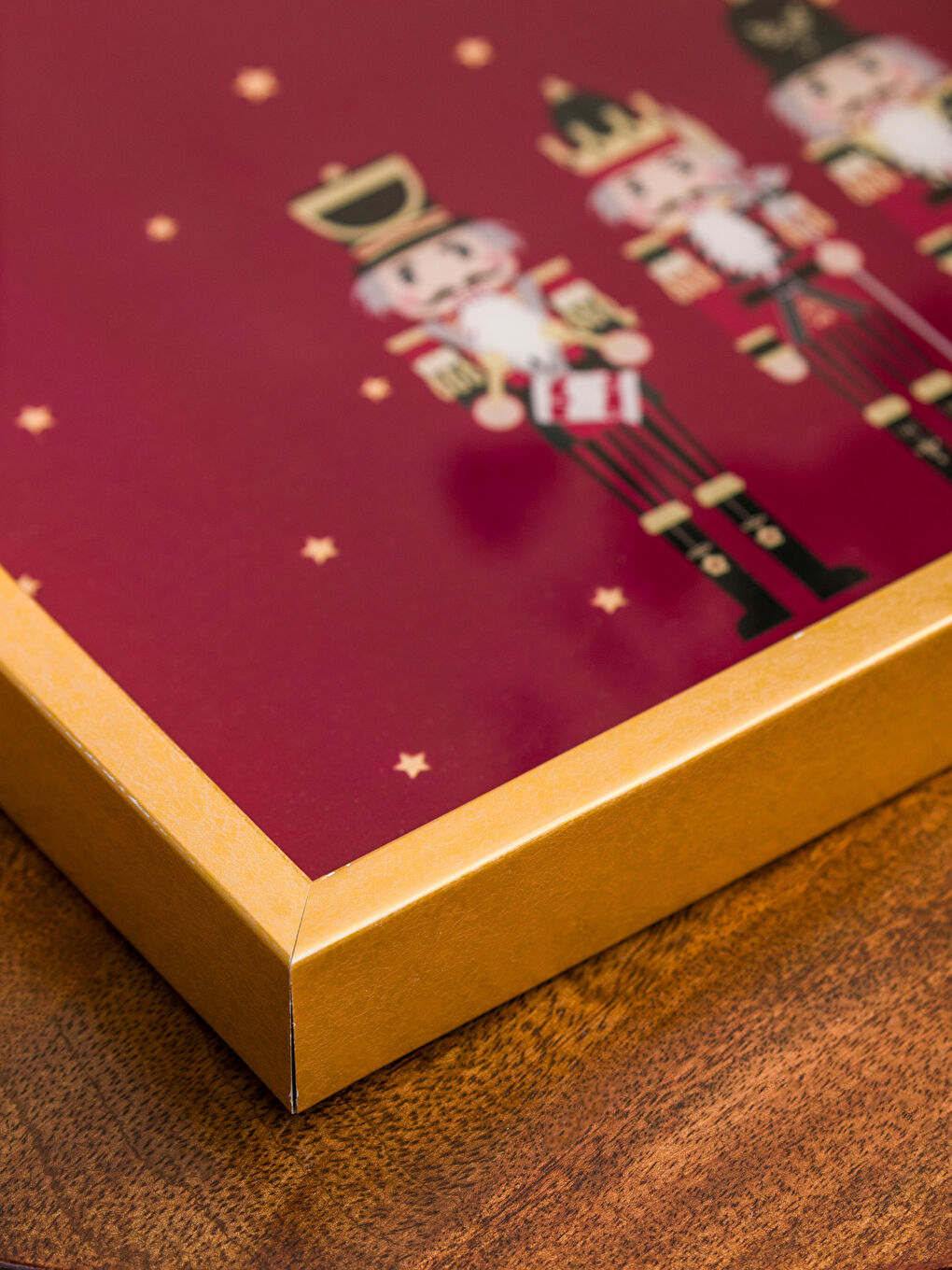 Декоративний піднос з принтом Лускунчик 33x33 см-3