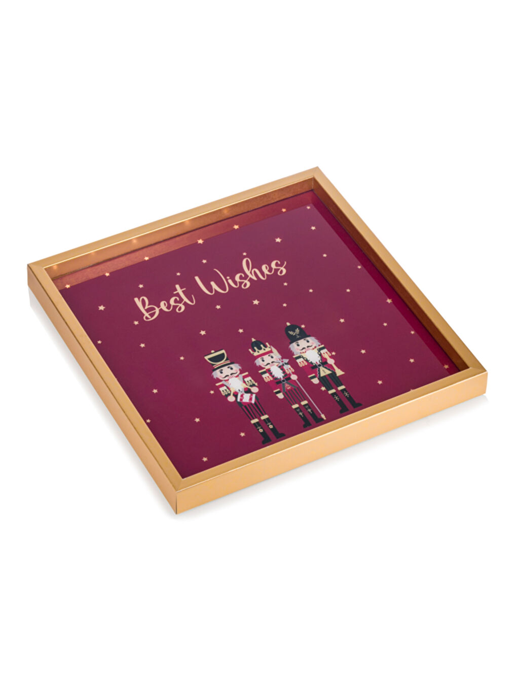 Декоративний піднос з принтом Лускунчик 33x33 см-4