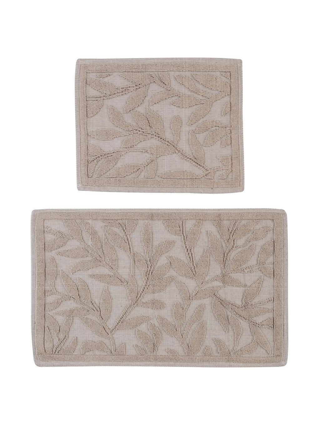 Kahverengi Desenli Banyo Paspası 2'li-5